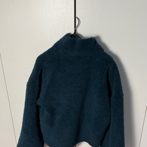 Cozy Dark Green Fleece turtleneck Pullover size S - Picture 7 of 10